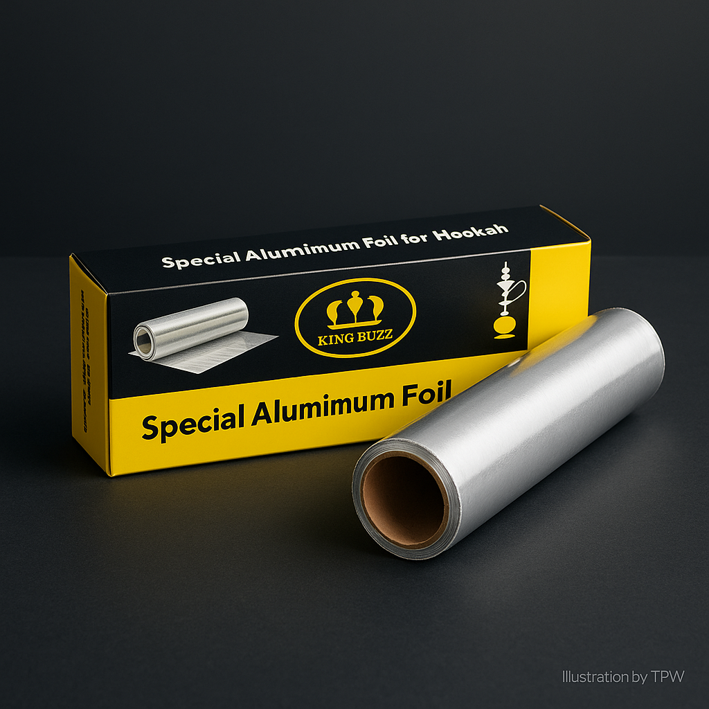 King Buzz Shisha Aluminium Foil Roll 20m