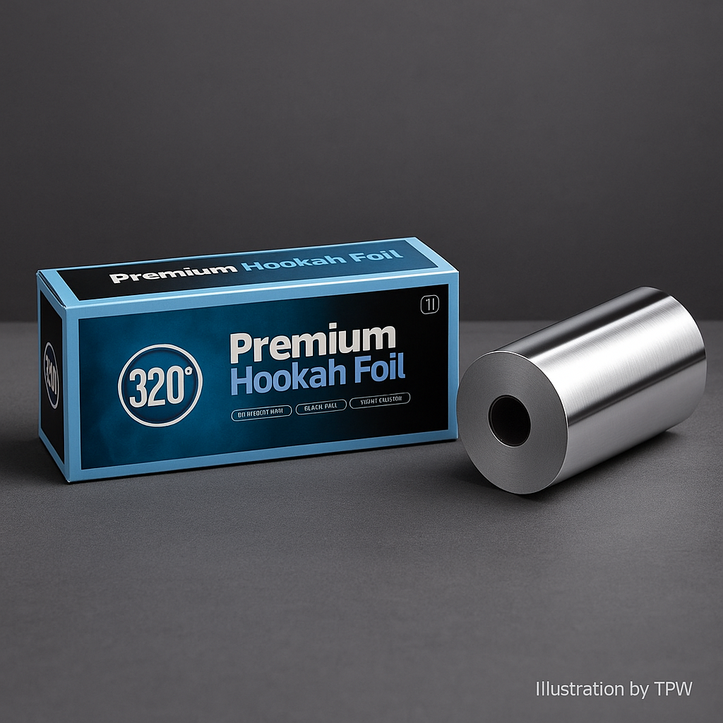 320° Shisha Foil Roll – 25 m Heavy-Duty 40 µm with Cutter