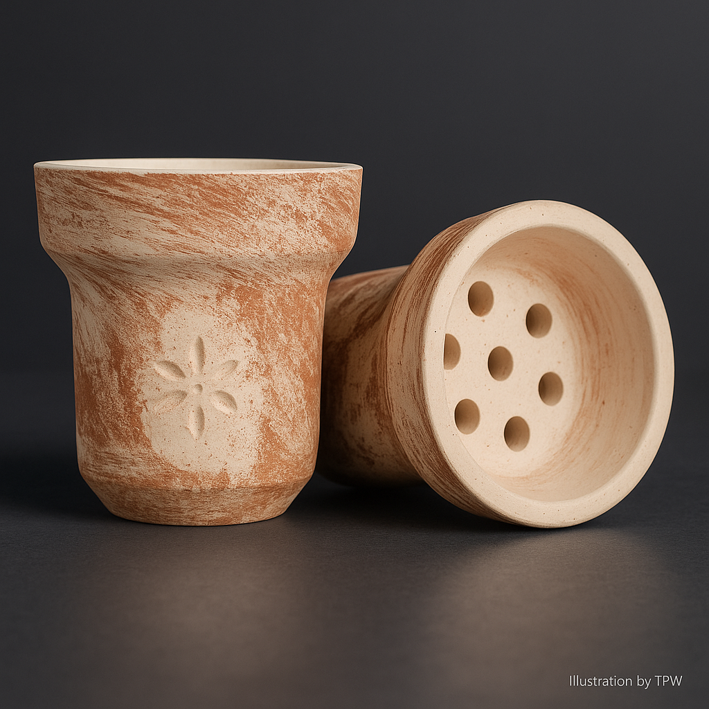 Solaris Titan Hookah Bowl - Handmade Clay Bowl