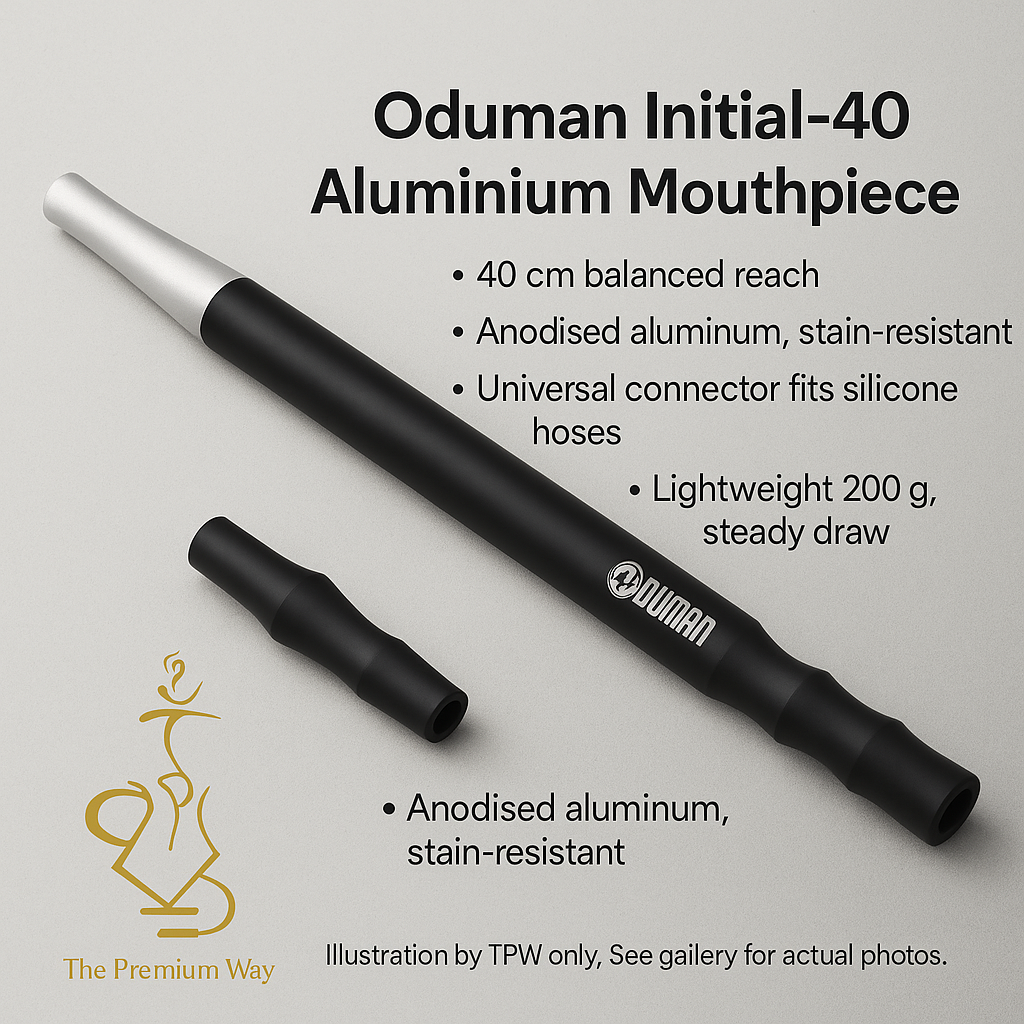 Oduman Initial-40 Aluminium Mouthpiece – Black