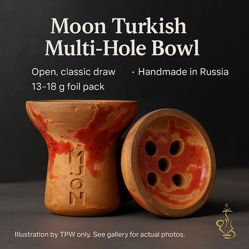 Moon Turkish Bowl Orange — 13–18 g clay