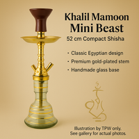 Khalil Mamoon Mini Beast Shisha — 52 cm Stainless Core