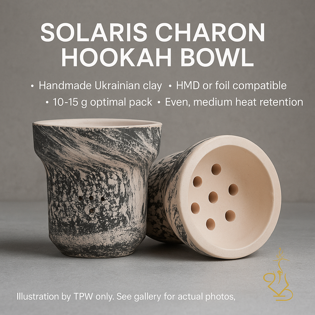 Solaris Charon Hookah Bowl – Handmade Clay Design