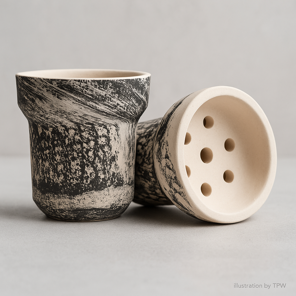 Solaris Charon Hookah Bowl – Handmade Clay Design