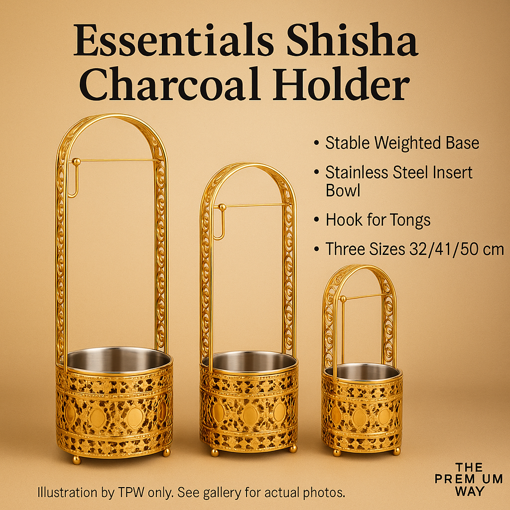 Essentials Shisha Charcoal Holder - Gold & Silver