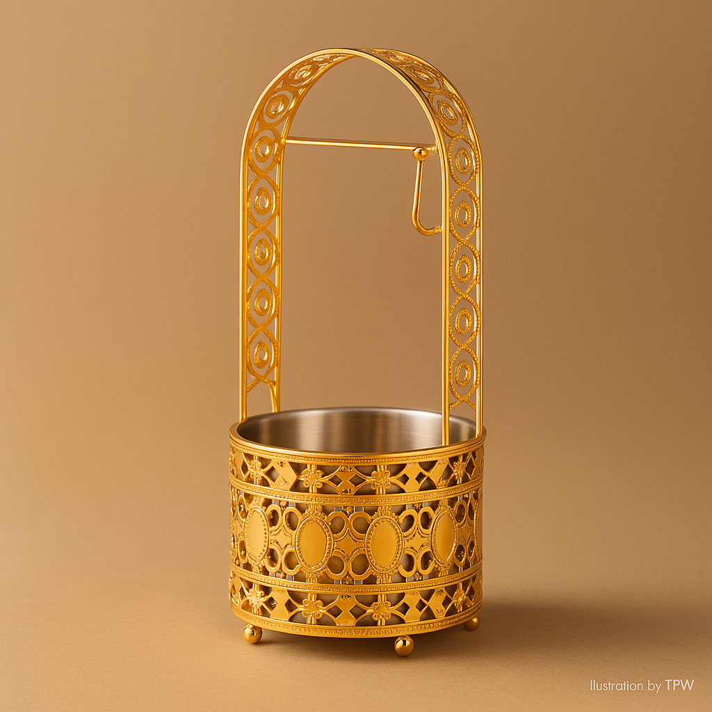 Essentials Shisha Charcoal Holder - Gold & Silver