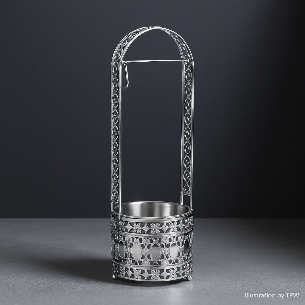 Essentials Shisha Charcoal Holder - Gold & Silver 3