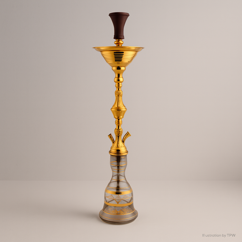 Khalil Mamoon Ice Turkey Level 2 Gold Shisha — 80 cm Ice Bucket