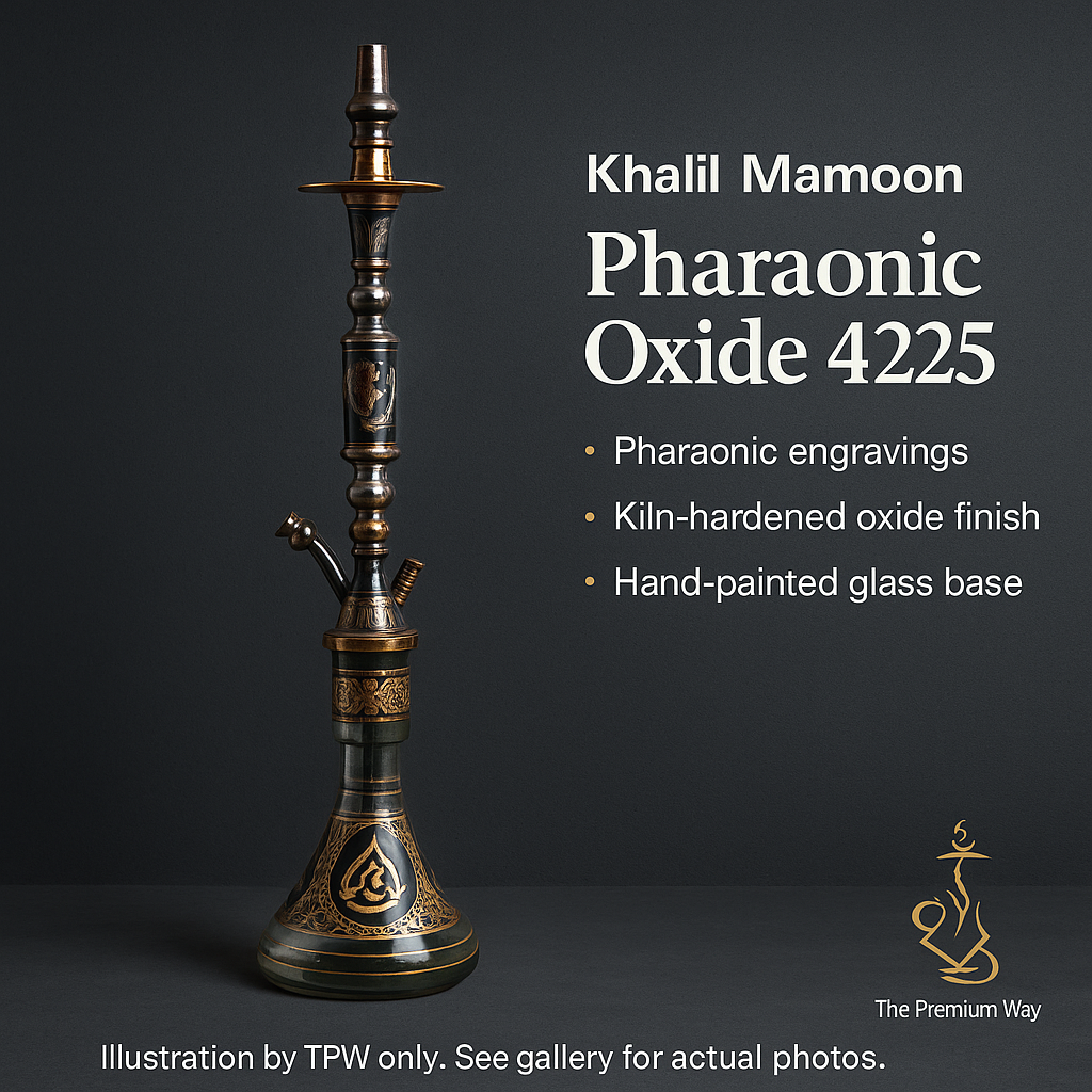 Khalil Mamoon Pharaonic Oxide 4225 Hookah – 80 cm