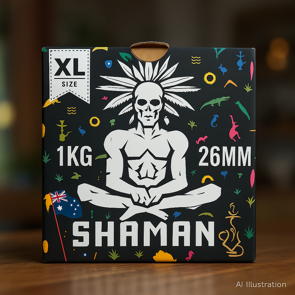 Shaman 26mm Cube Charcoal — Low‑ash 100% coconut 13