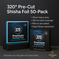 320° Premium Hookah Foil 50-Pack – Extra-Thick 40 µm