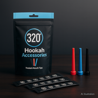 320° Disposable Shisha Mouth Tips 100-Pack – Individually Wrapped