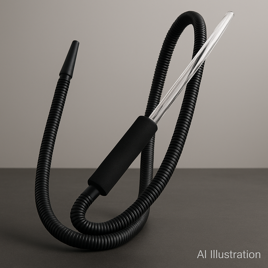 Disposable Glass Hookah Hose with Premium Mouthpiece
