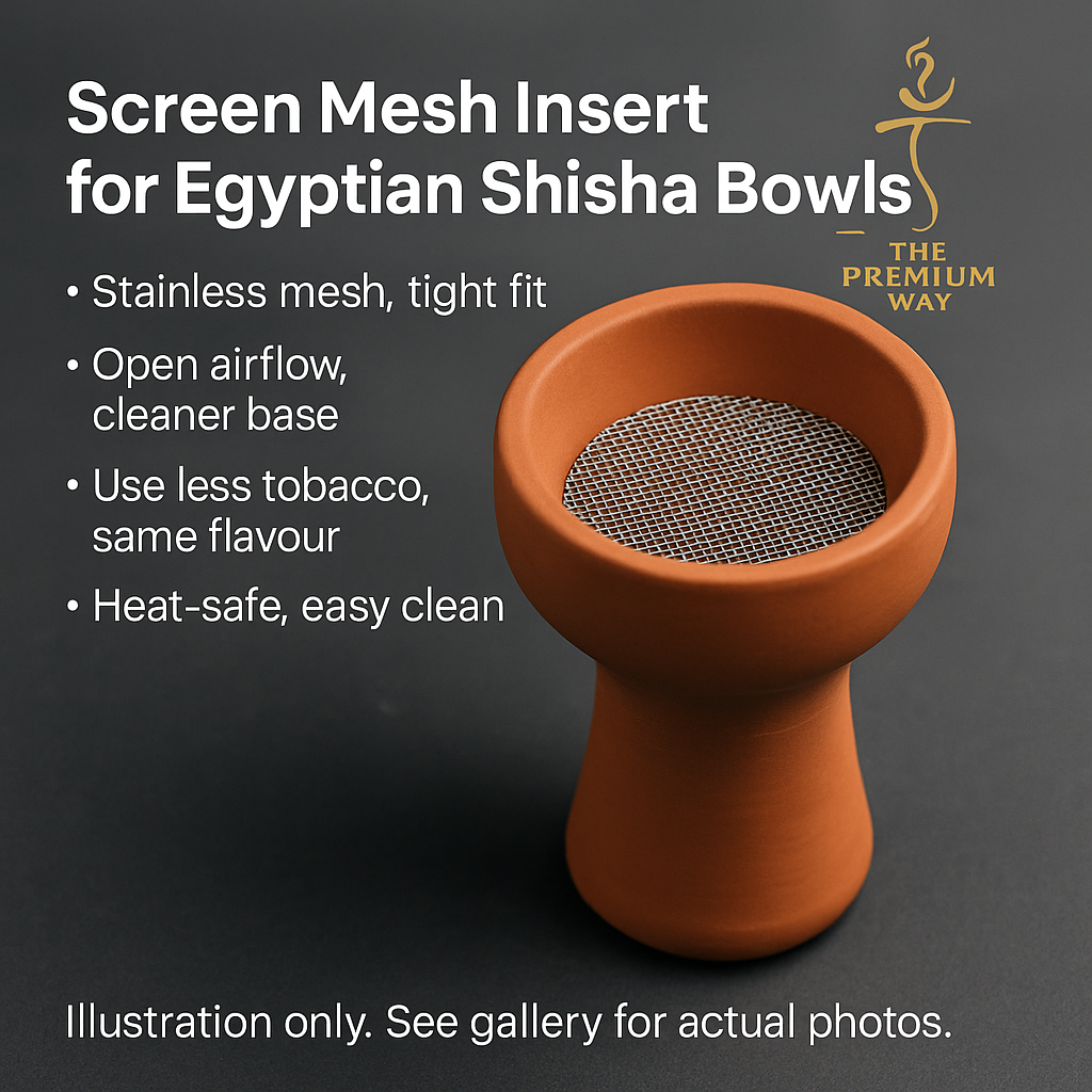 Essentials Screen Mesh for Classic Shisha Bowls — Stainless Steel Inside-Bowl Disc 5