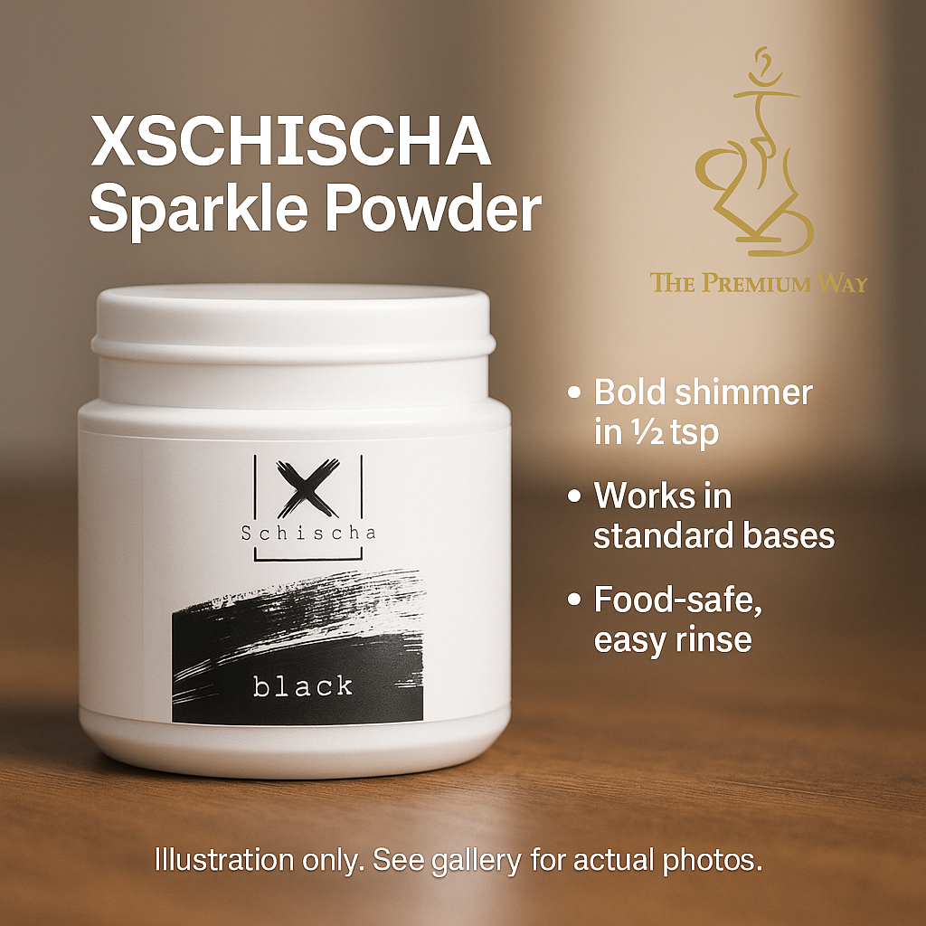 XSCHISCHA Sparkle Powder — Food-grade shimmer (Neon Glow option)