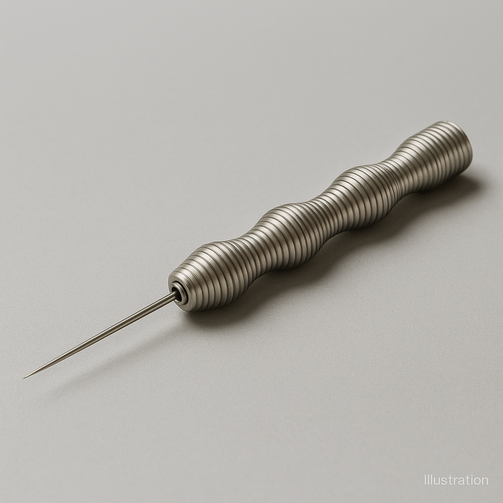 320° Stainless Steel Foil Poker — 12 cm Flex-Tip Precision