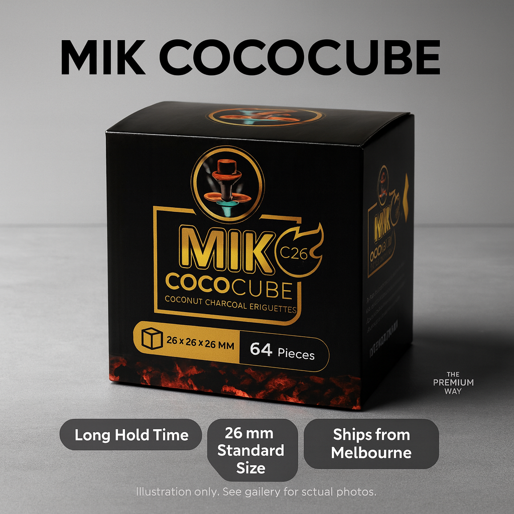 MIK COCOCUBE Coconut Charcoal Cubes — 26 mm