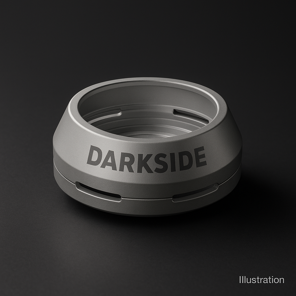 Darkside D-HEATER HMD — Silver Anodised Aluminium, Lidless Design