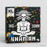 Shaman 26mm Cube Charcoal — Low‑ash 100% coconut