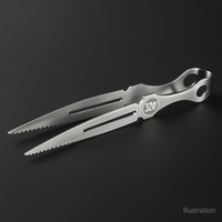 320° Premium Shisha Tongs – Silver, 25 cm