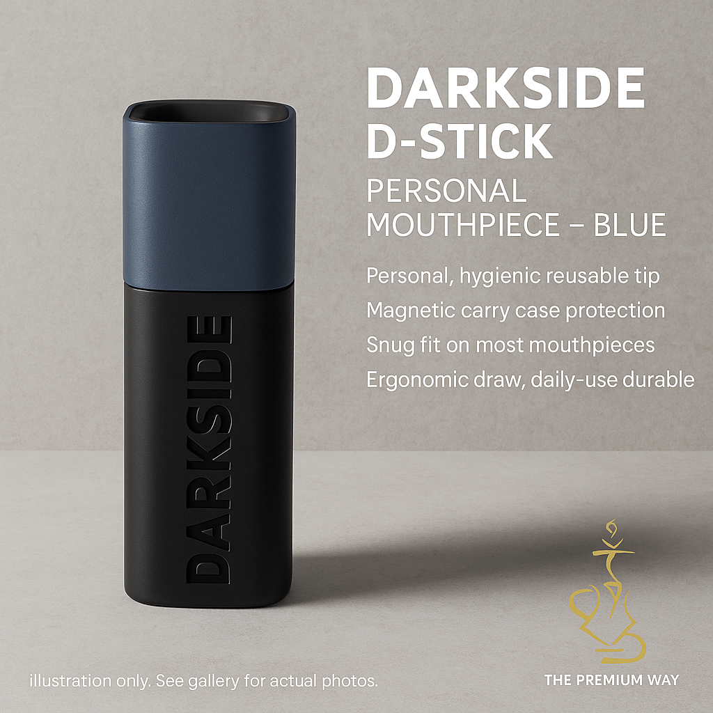Darkside D-Stick Personal Mouthpiece (Blue) — Magnetic Case, Wearable Hygiene