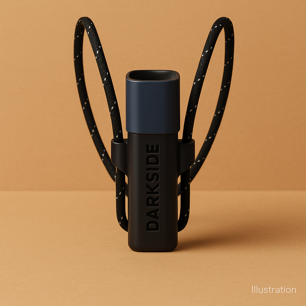 Darkside D-Stick Personal Mouthpiece (Blue) — Magnetic Case, Wearable Hygiene