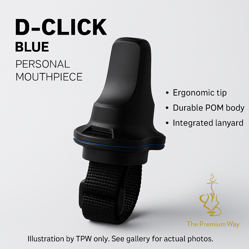 Darkside D-Click Personal Mouthpiece (Blue) — Wearable, Ergonomic Tip