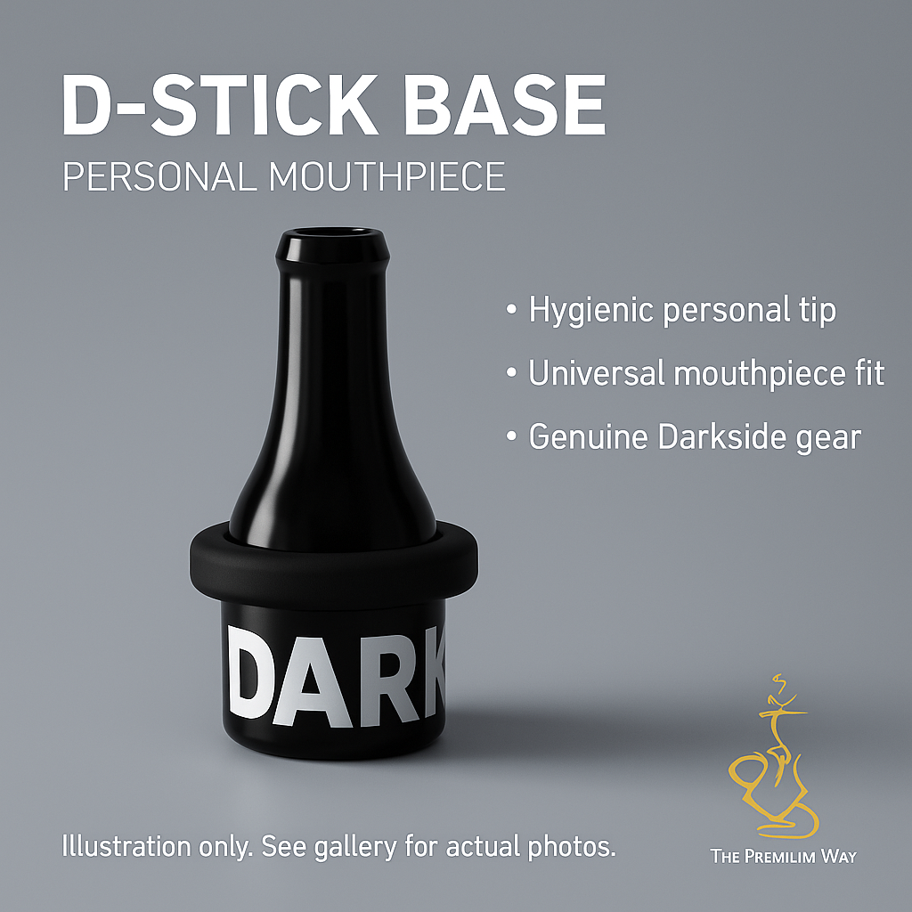 Darkside D-Stick Base Personal Mouthpiece — Ergonomic, Wearable (Black)