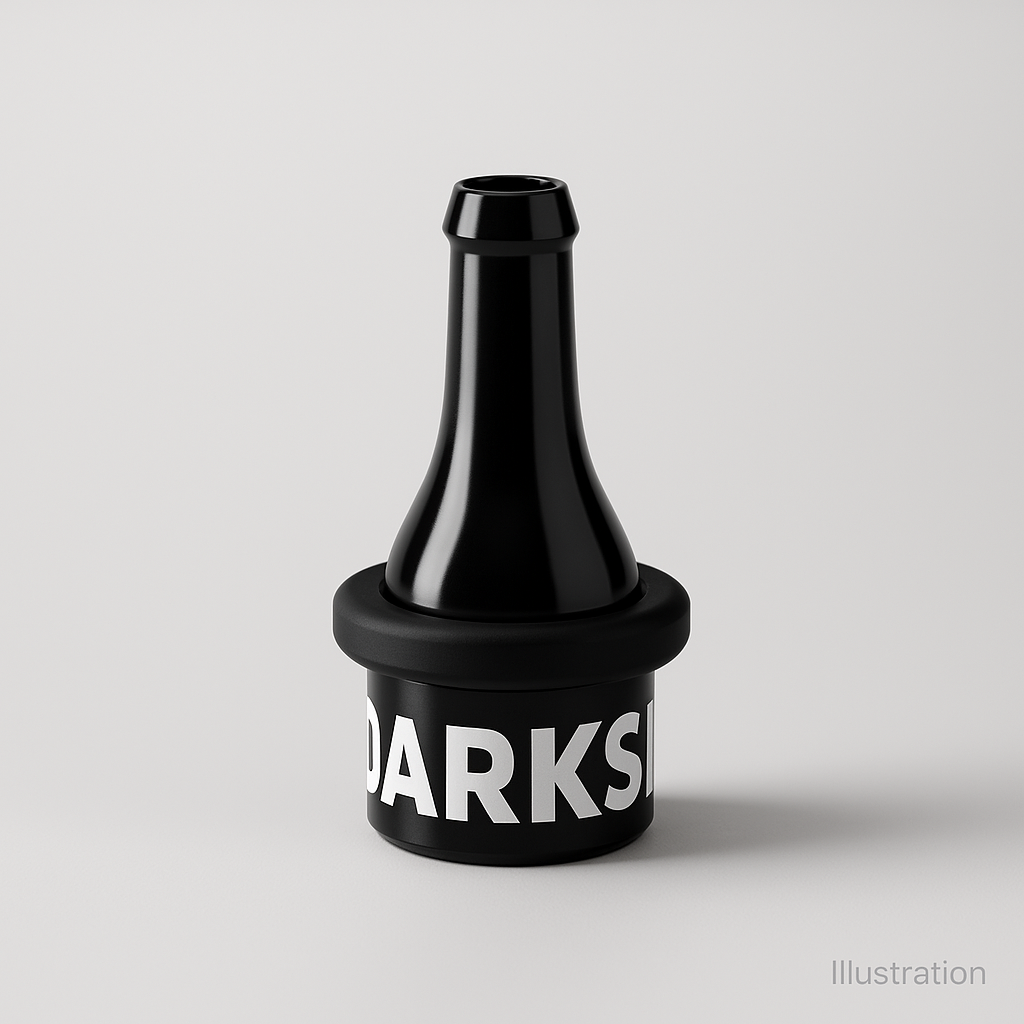 Darkside D-Stick Base Personal Mouthpiece — Ergonomic, Wearable (Black)