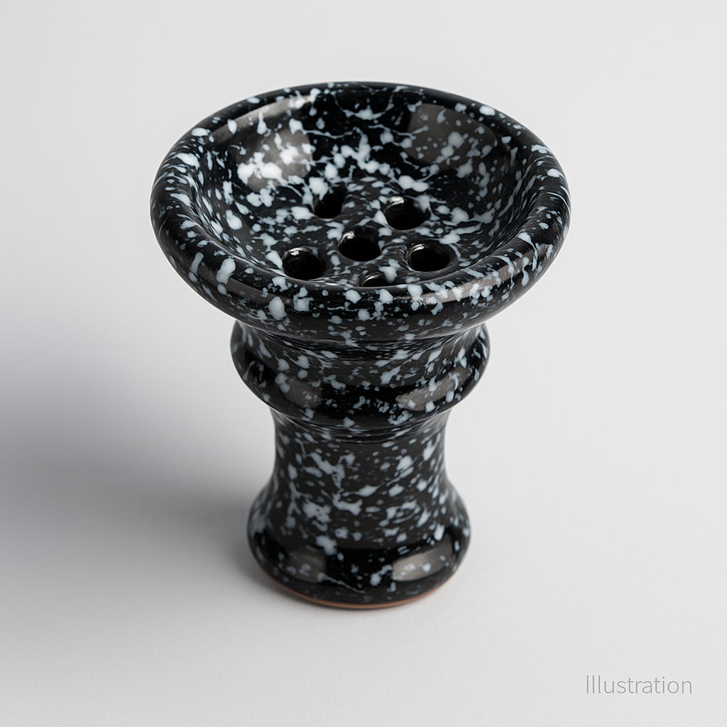 Khalil Mamoon Marble Ceramic 5-Hole Bowl – 12 g