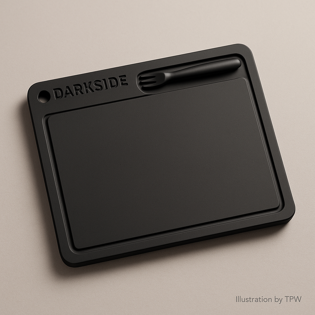 Darkside Work Board 3.0 — Magnetic Silicone Board with Fork (Black)