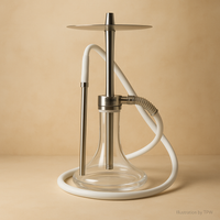 Oduman Infinity Hookah — 45 cm Glass & Stainless