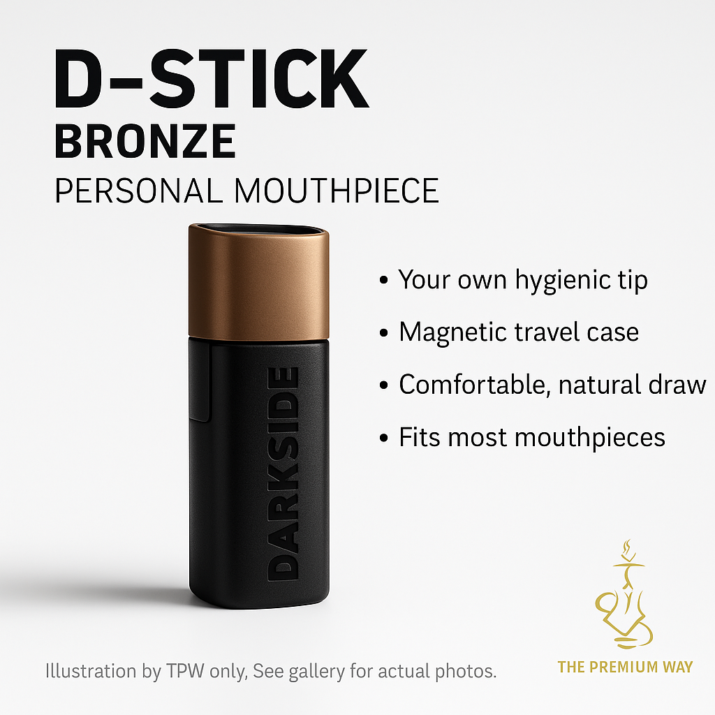 Darkside D-Stick Personal Mouthpiece (Bronze) — Magnetic Case, Wearable Hygiene