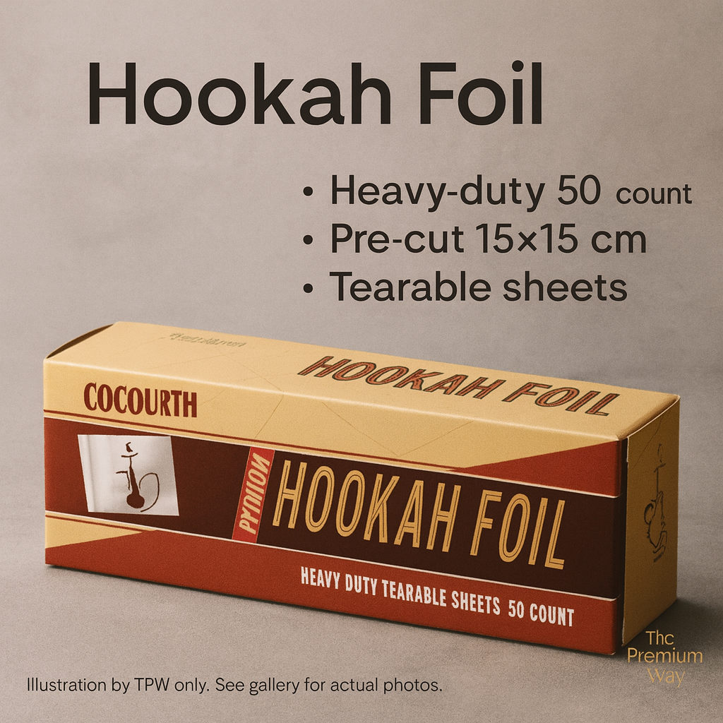 Cocourth Heavy Duty Shisha Foil Roll - 50 Micron, 15m
