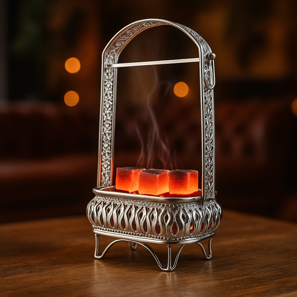 MIKCOCO Silver Charcoal Holder