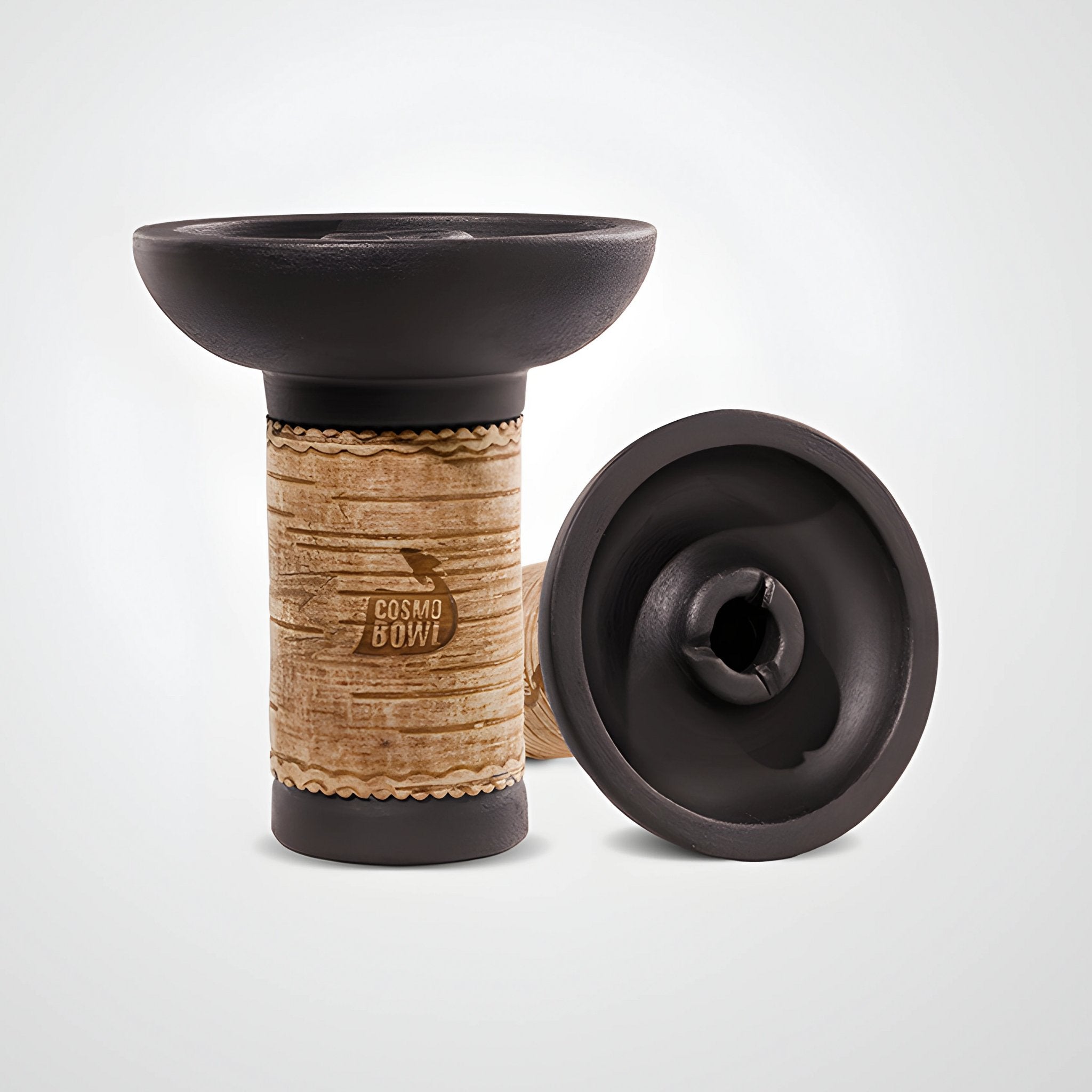 Cosmo HoReCa birch-wrapped dual-clay phunnel shisha bowl