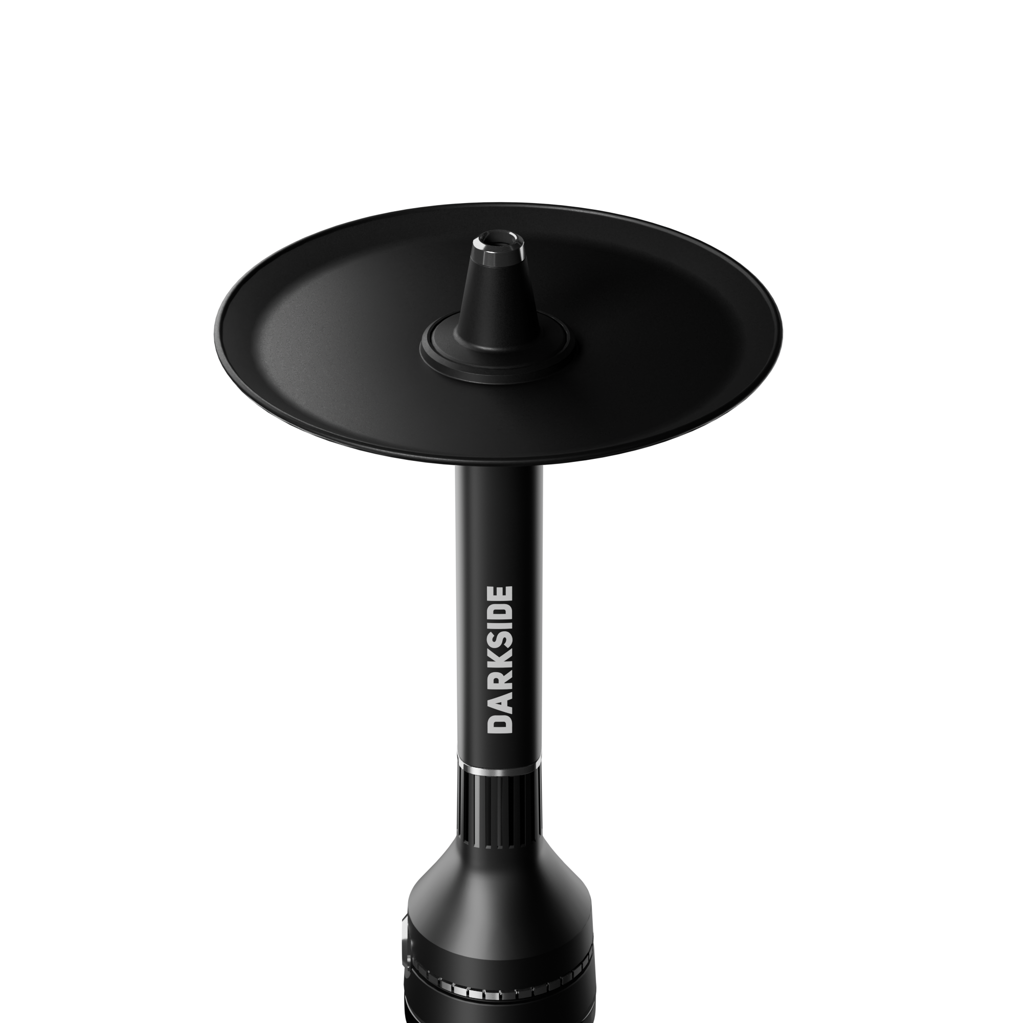 Darkside Neo Hookah — Black with Smoky D-Glass Base (50 cm, 11 mm Classic Draw)
