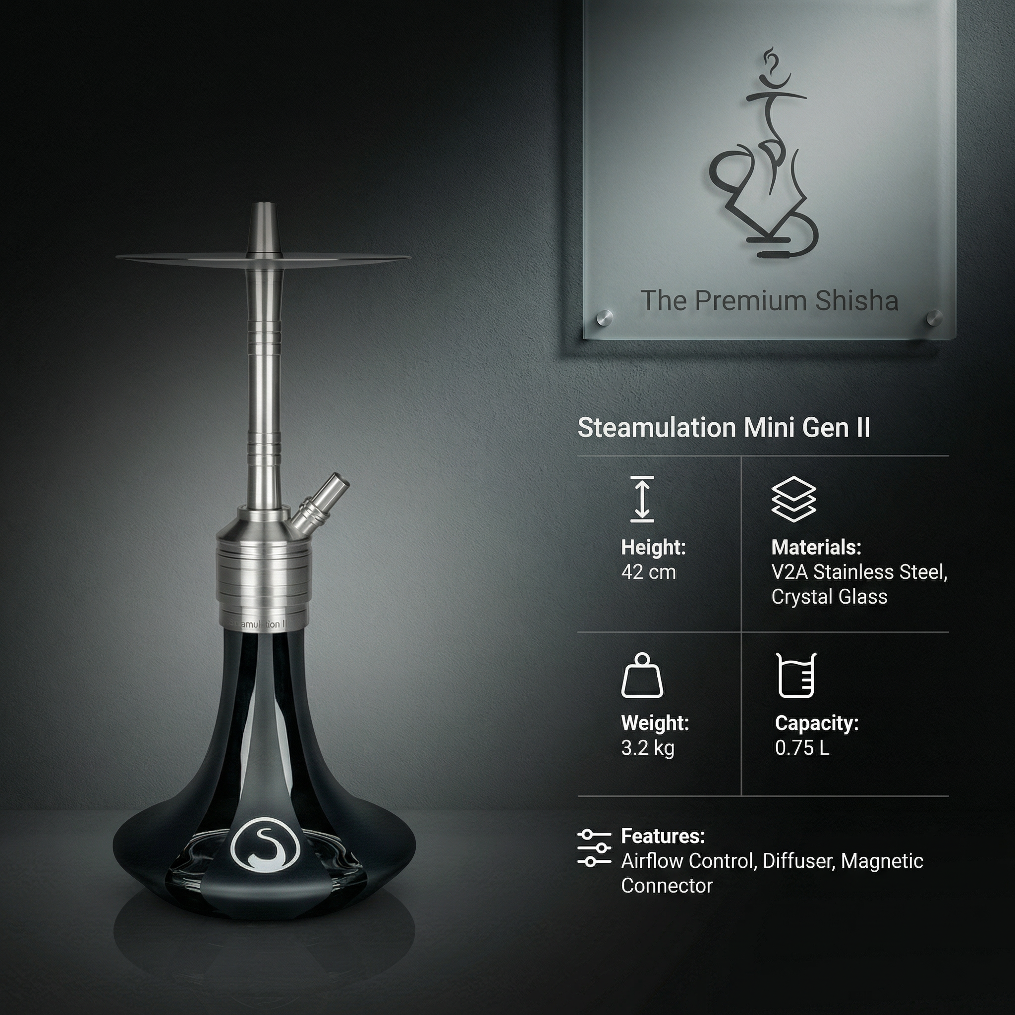 Steamulation Mini Gen II German Shisha Pipe 3