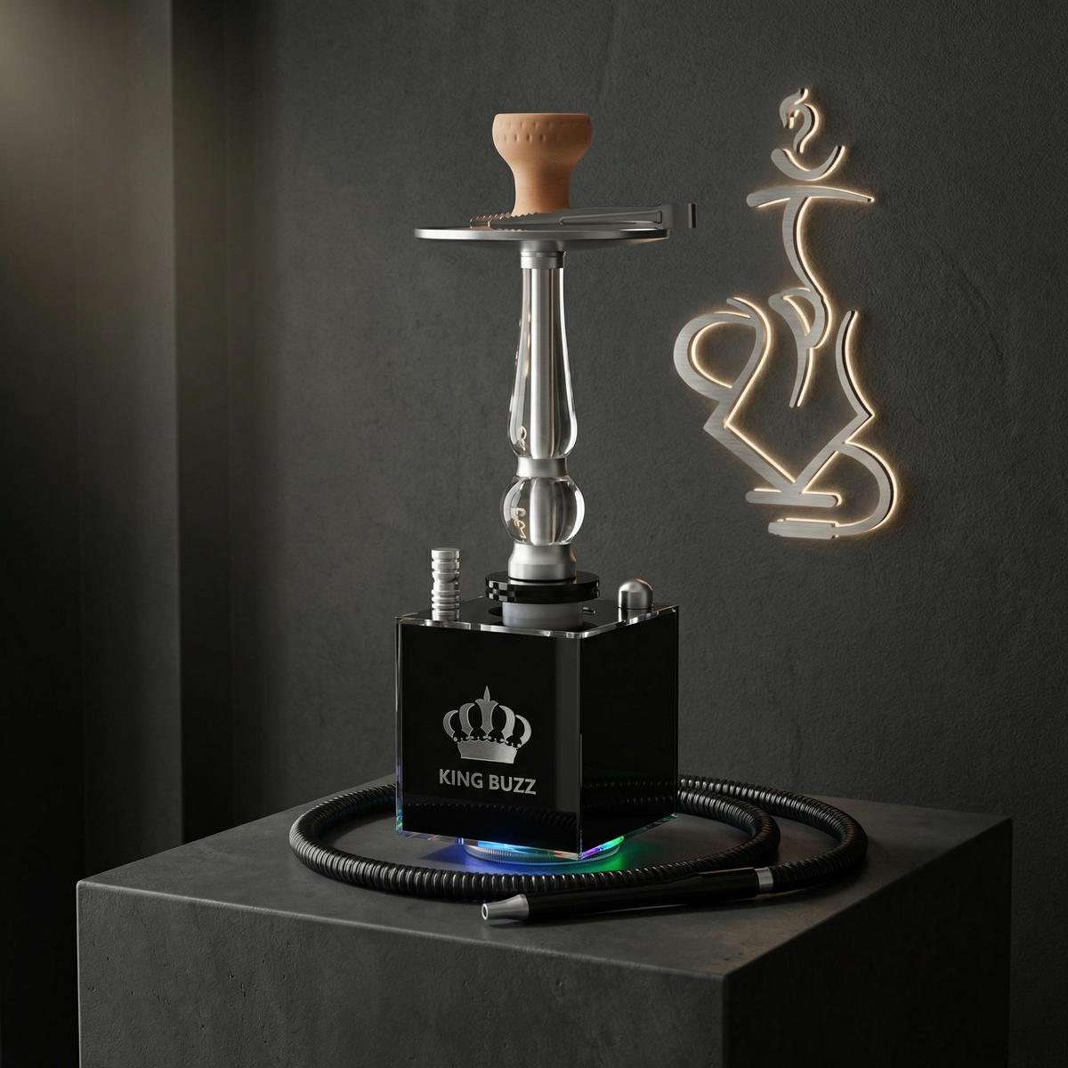 King Buzz Cube LED Shisha Kit 50 cm, Model 407, image 2 of 22