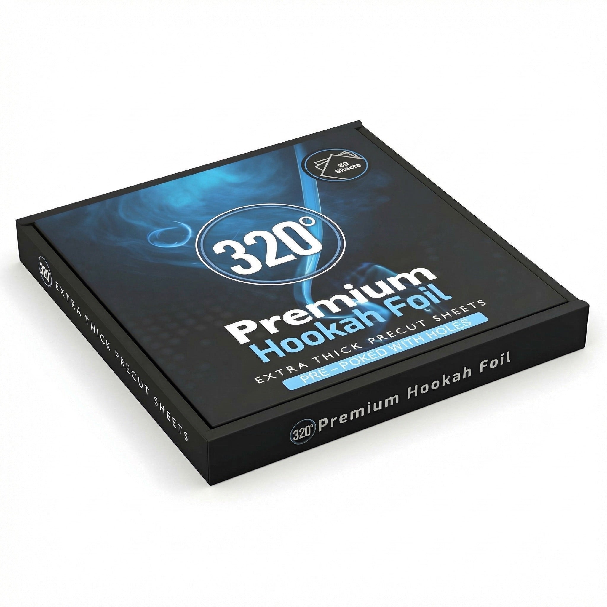 320° Pre-Poked Shisha Foil 50-Pack 16