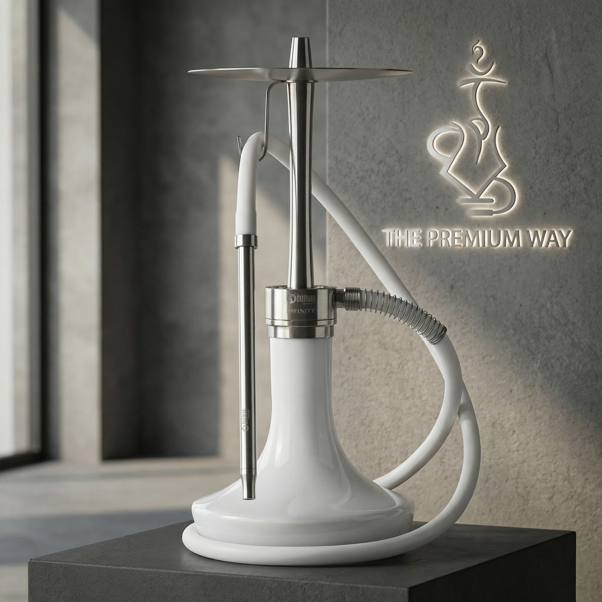 Oduman Infinity Hookah — 45 cm Glass & Stainless