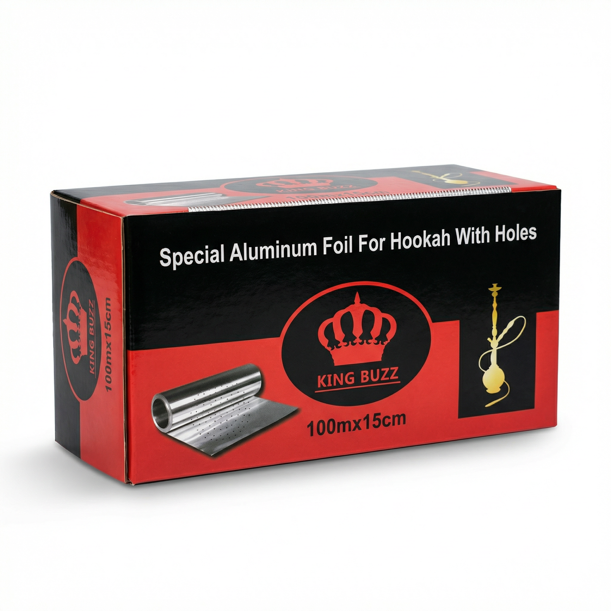 King Buzz 100m Shisha Aluminium Foil Roll 2