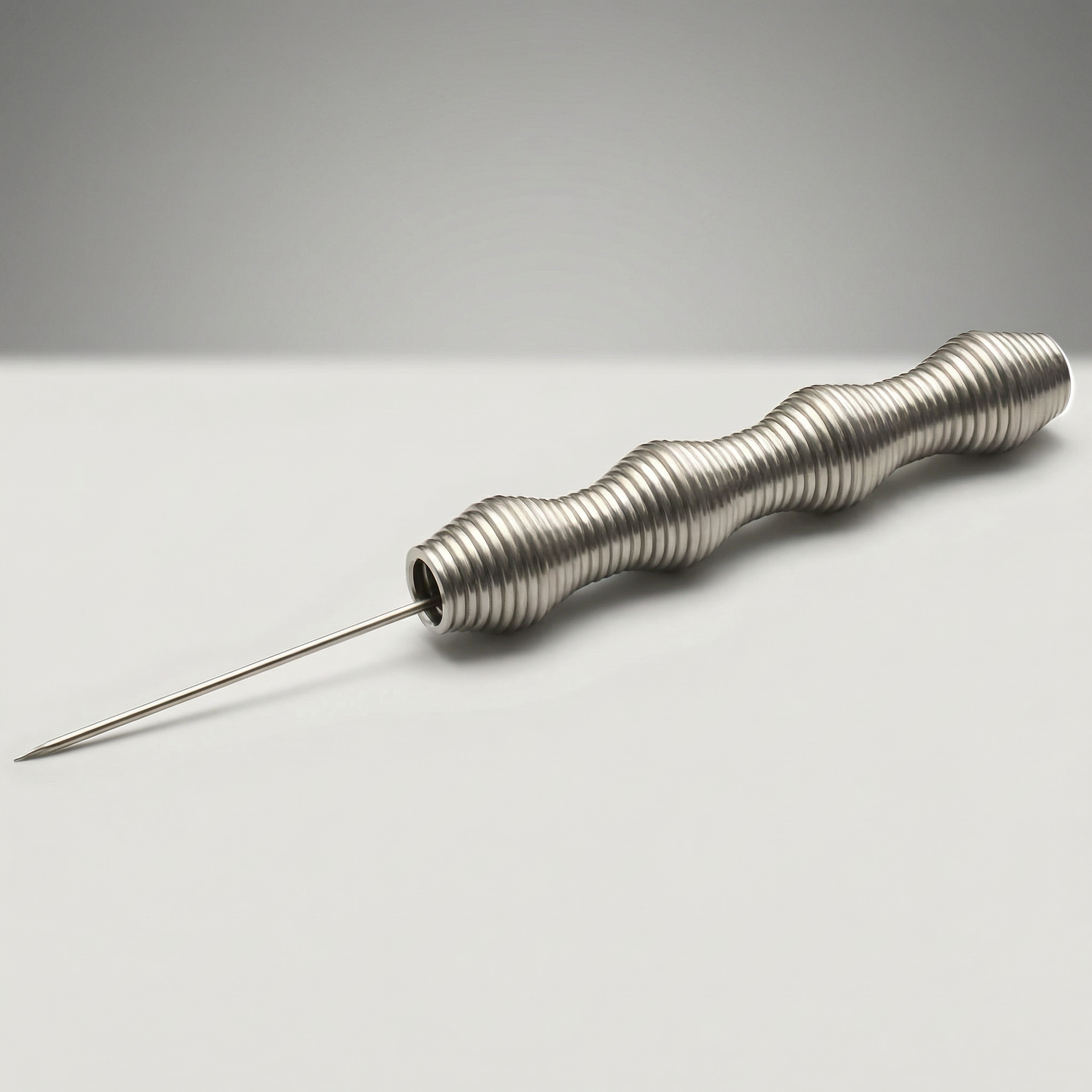 320° Stainless Steel Foil Poker — 12 cm Flex-Tip Precision