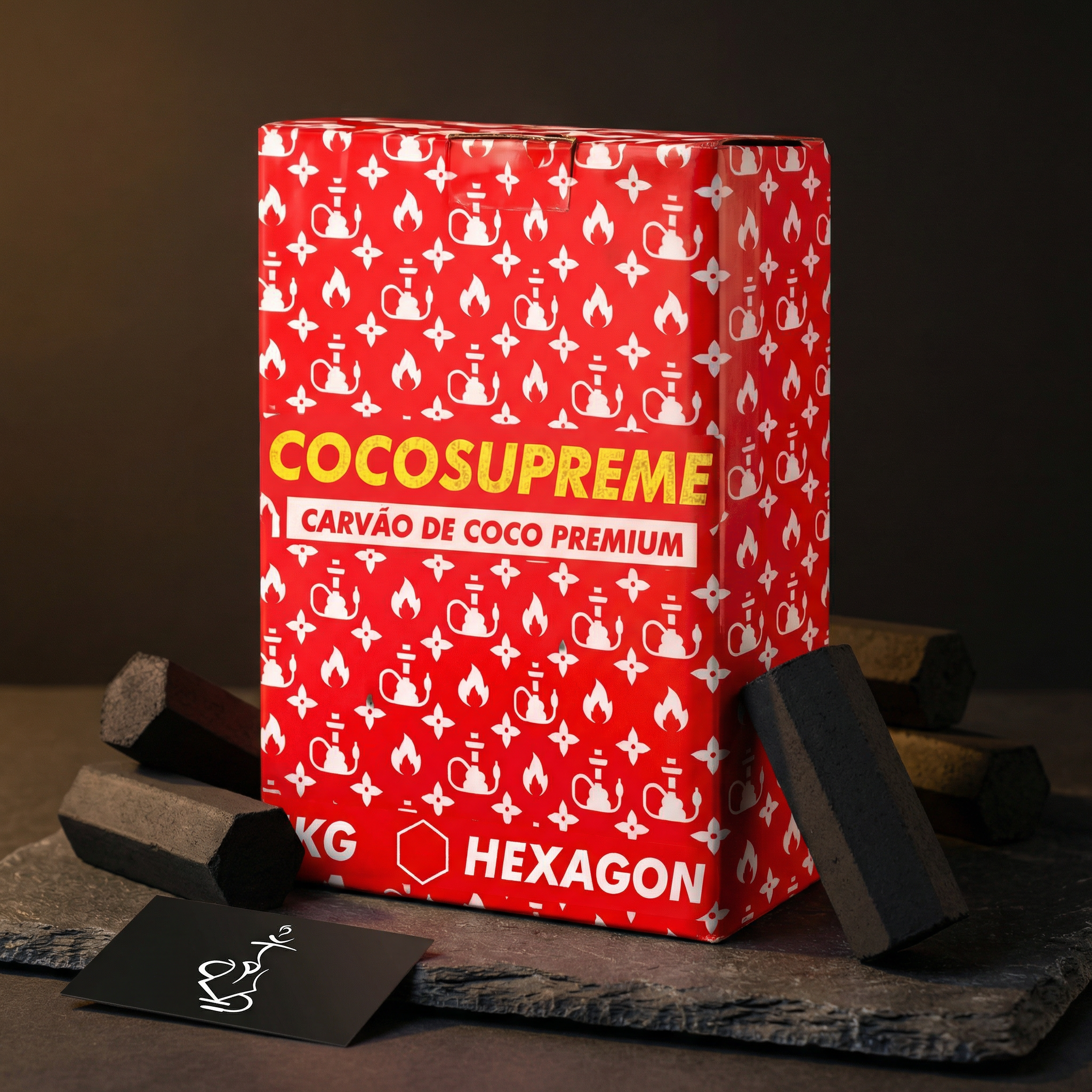 Cocosupreme Hexagon Coconut Shisha Charcoal 6