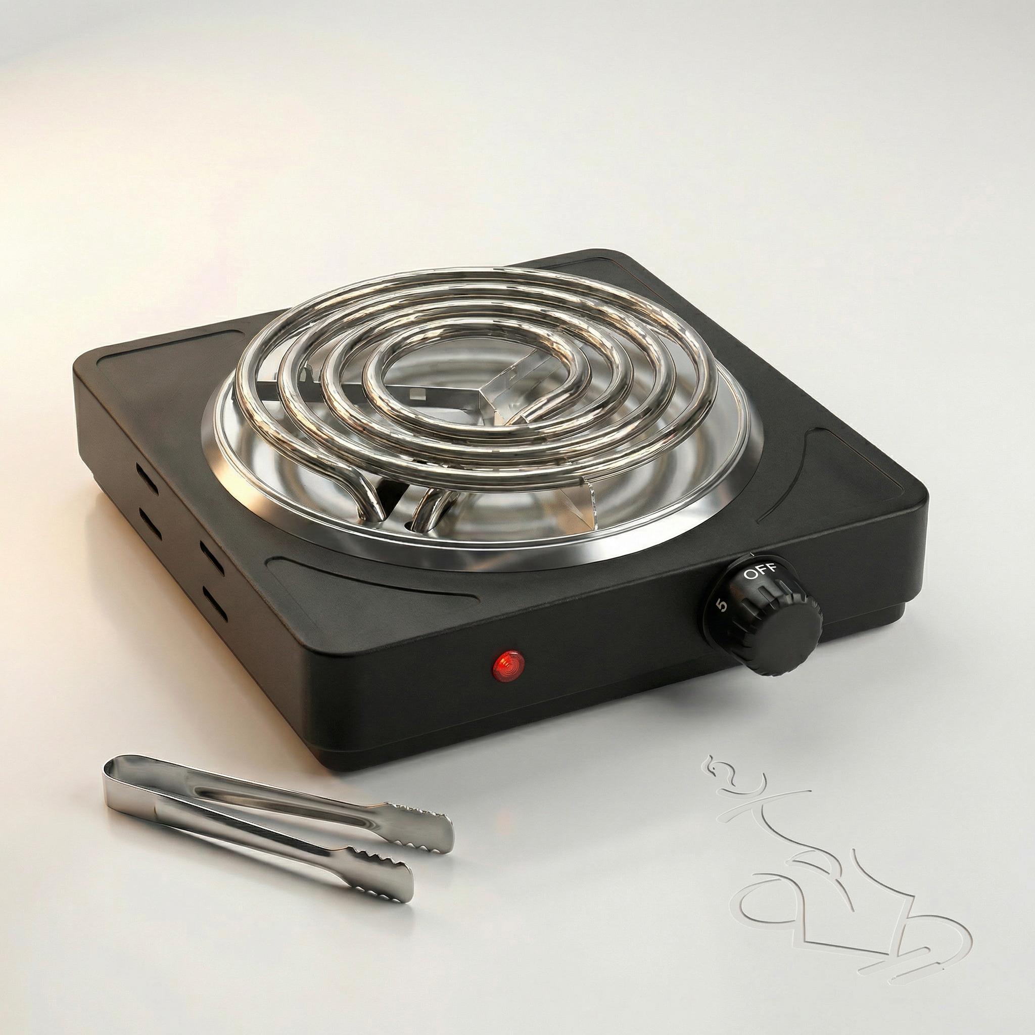 320° 1000W Electric Shisha Charcoal Burner