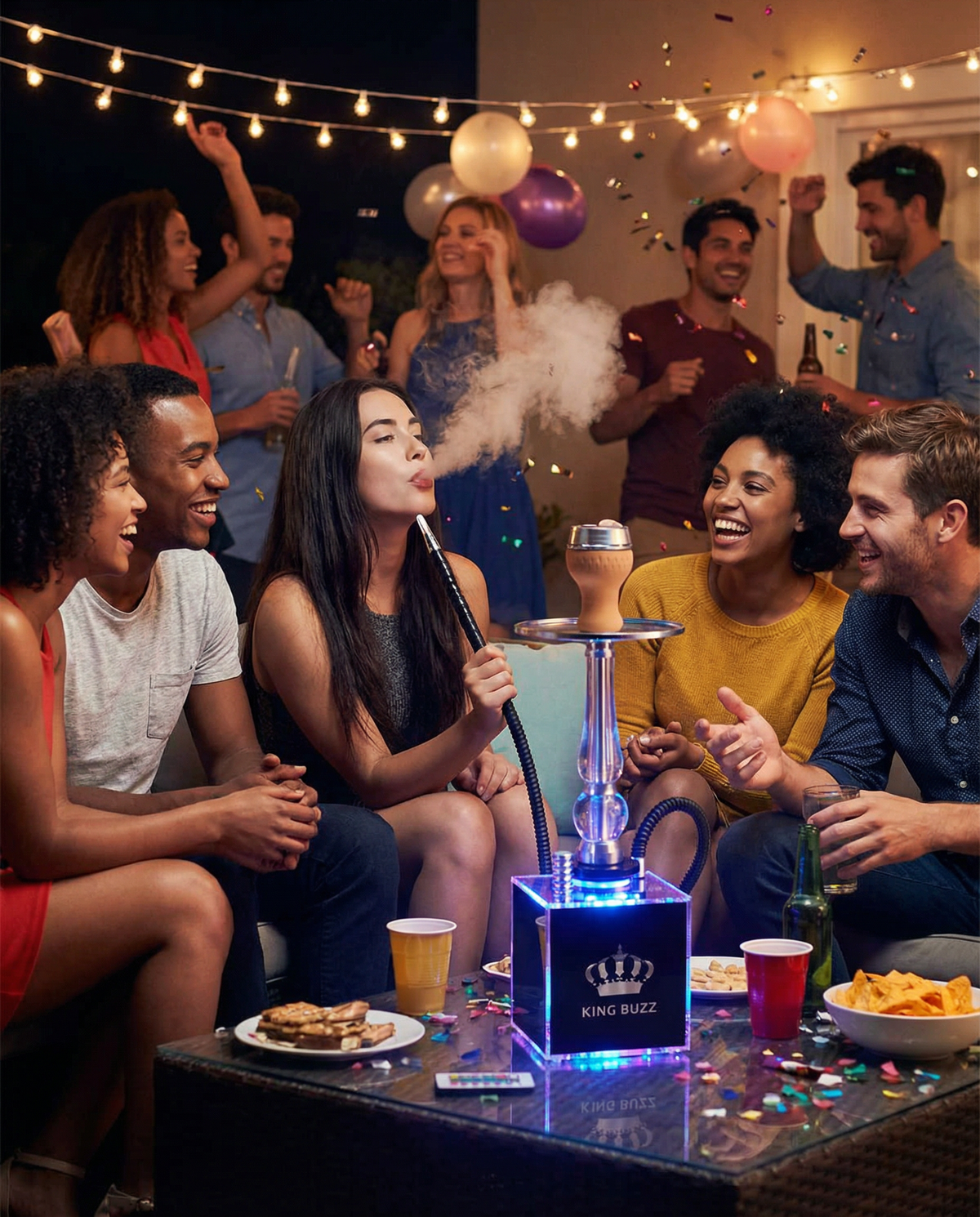 King Buzz Cube LED Shisha Kit 50 cm, Model 407, image 22 of 22