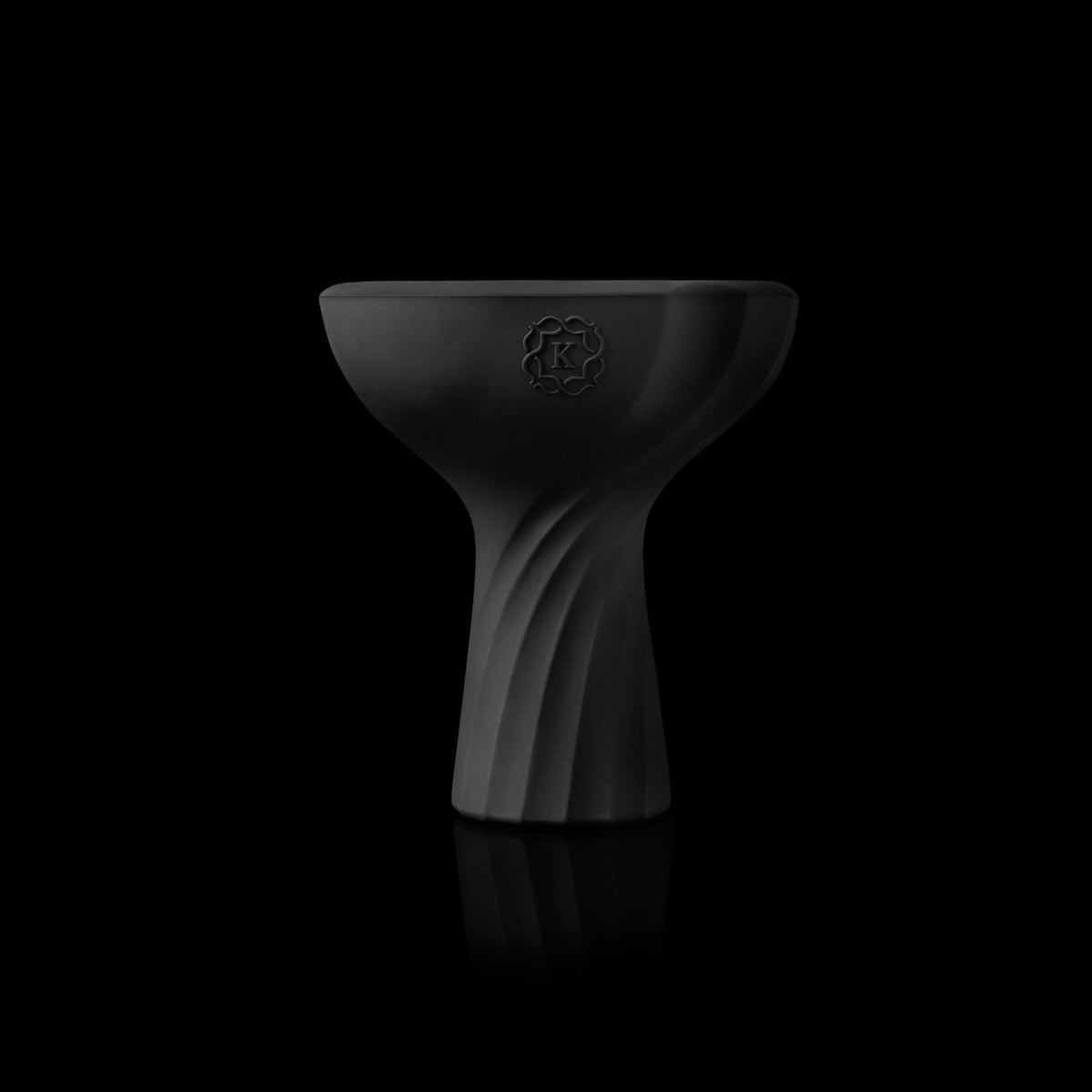 Front view of the Kaloud Samsaris II Niris Black shisha bowl silicone housing, image 2 of 3