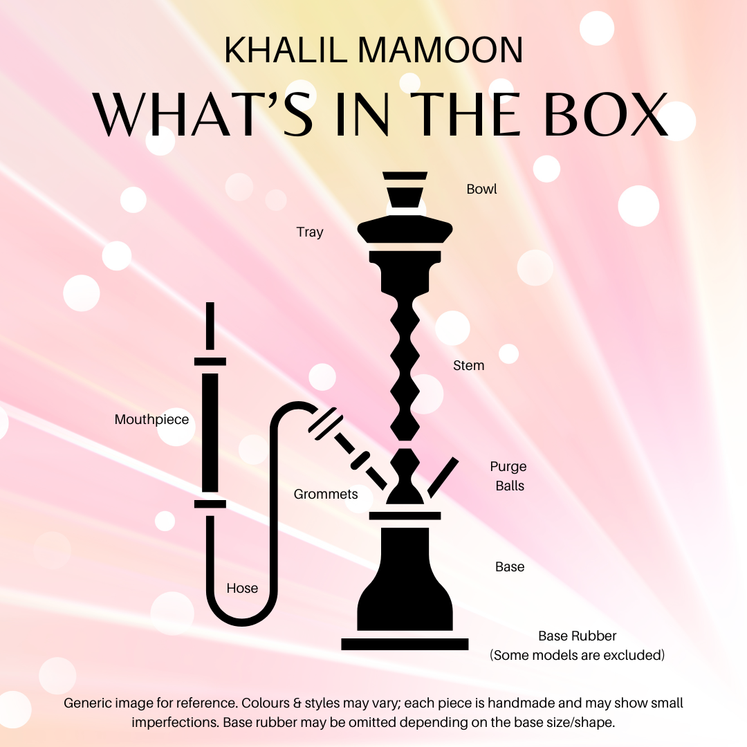 Khalil Mamoon Obsidian Mismatch 7621 – 85 cm, Engraved Column & Crest Tray