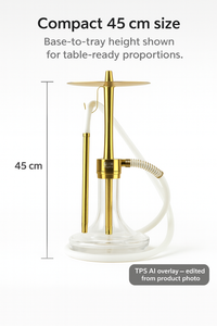 Oduman Infinity Hookah — 45 cm Glass & Stainless