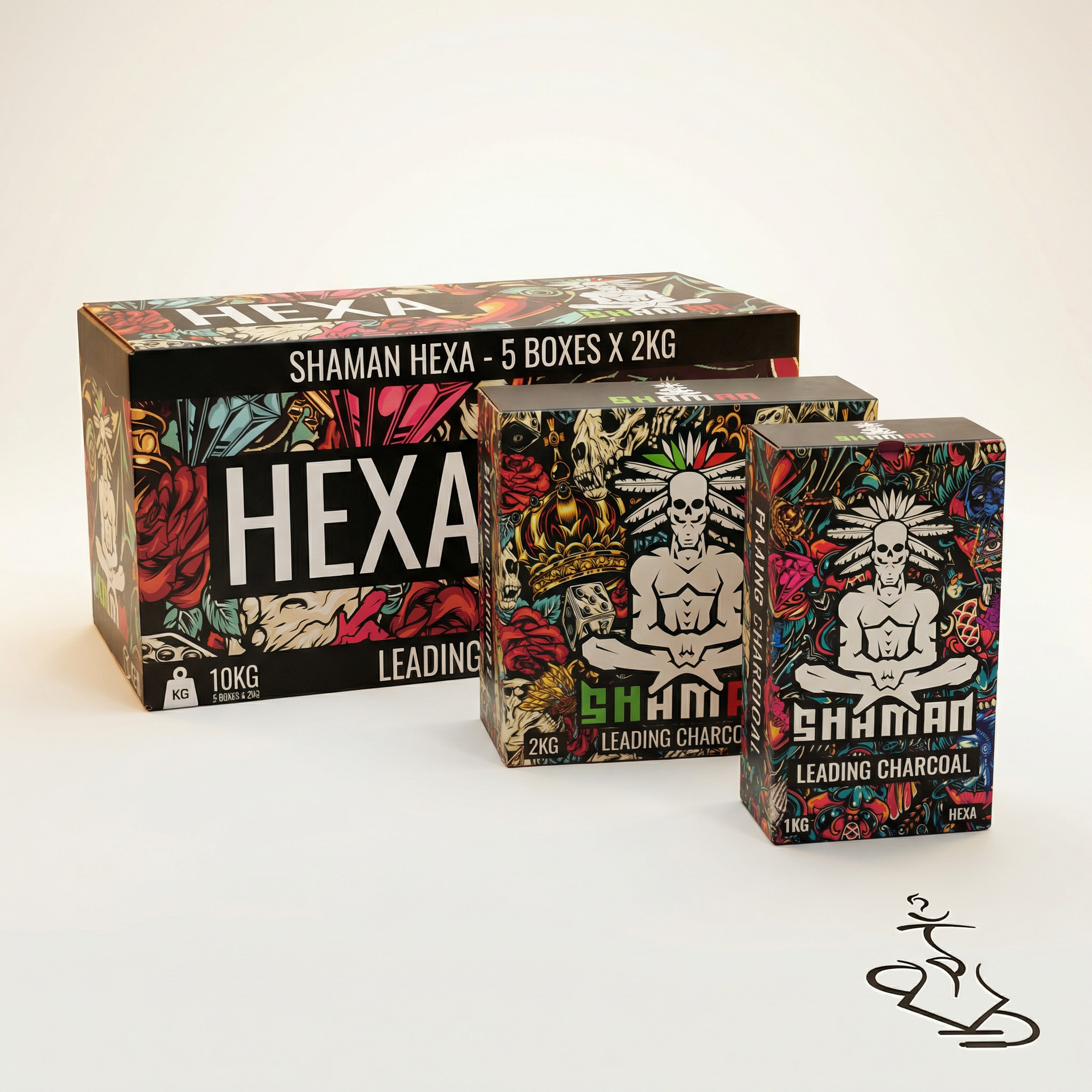 Shaman Hexa Coconut Shisha Charcoal 1